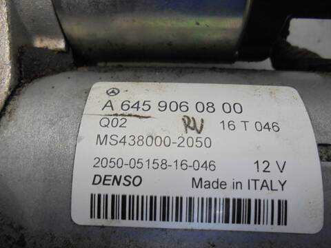 Foto 2ª: Motor de Arranque Mercedes Clase C 160 CLA 220 CDI 117.303) 177CV 130KW [651930] (2015)