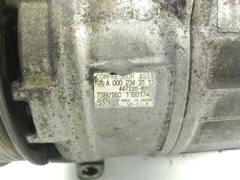 Foto 2ª: Compresor Aire Acondicionado Mercedes Clase ML 270 2.7 CDI 163CV 120KW AUT. 163.113) OM612.963 [OM 612.963] (1998)