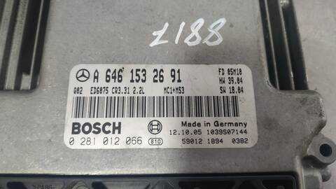 Foto 4ª: Centralita Motor ECU Mercedes Vito 109 CDI COMPACTO 639.601) 95CV 70KW CAJA CERRADA [646983] (2005)