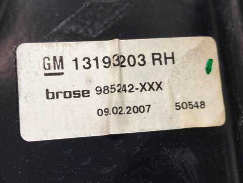 Foto 3ª: Elevalunas Manual Trasero Derecho Opel Astra 1.8 16V 140CV [Z18XER] (2006)