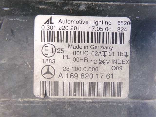 Foto 3ª: Faro Izquierdo Mercedes Clase B 200 2.0 CDI W245,2005-2008 [640941] (2006)