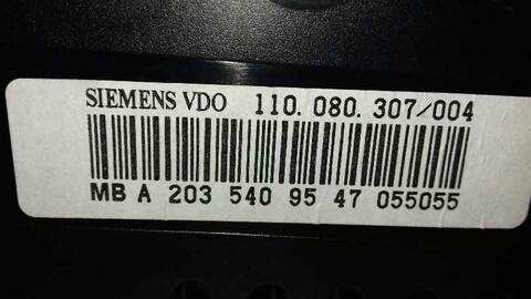 Foto 2ª: Cuadro de Instrumentos Mercedes Clase C 160 C 200 CDI LA) 203.707) COUPE 122CV 90KW [646963] (2006)