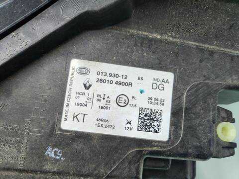 Foto 4ª: Faro Derecho Renault Captur TECHNO 140CV 103KW [H5H490] (2022)