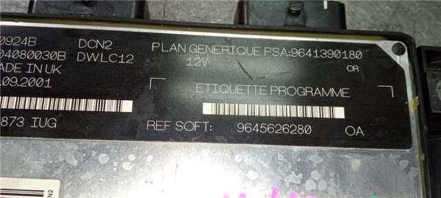 Centralita Motor ECU Peugeot 206 1.9 D X LINE