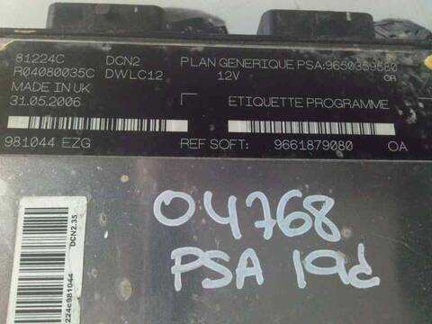 Foto 2ª: Centralita Motor ECU Citroen Berlingo VERSION INDEFINIDA