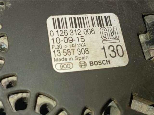 Alternador Opel Astra 1.4 DYNAMIC START/STOP [1.4 LTR. - 92 KW 16V SIDI TURBO]