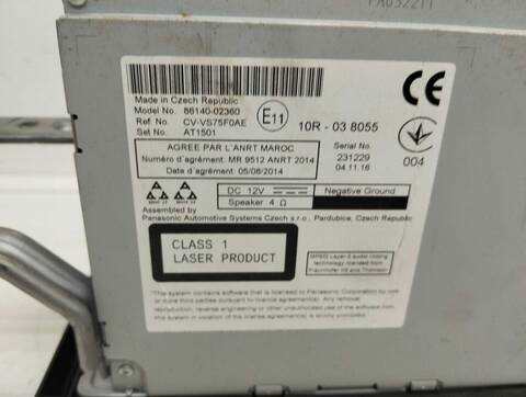 Foto 3ª: Pantalla Multifuncion Toyota Auris HYBRID ACTIVE 99CV 73KW [2ZR] (2017)