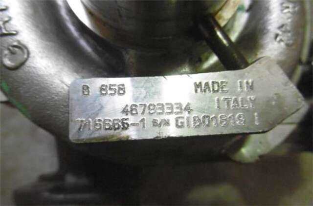 Foto 2ª: Turbocompresor Alfa Romeo 156 1.9 JTD 16V DISTINCTIVE [1.9 LTR. - 103 KW JTD 16V CAT] [192 A5.000]