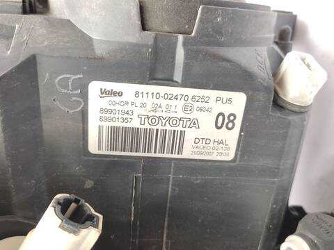 Foto 3ª: Faro Derecho Toyota Auris 1.4 ZZE150_) 97CV 71KW [4ZZ] (2007)