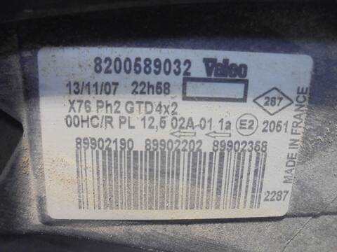 Foto 4ª: Faro Izquierdo Renault Kangoo 1.5 DCI DIESEL CAT K9K-716) 61CV 45KW [K9K W7] (2008)