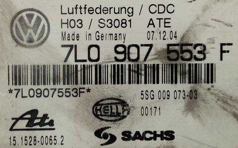 Foto 2ª: Centralita Suspension Volkswagen Touareg TDI R5 174CV (2002)