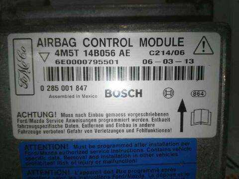 Foto 2ª: Centralita Airbag Ford C Max VERSION INDEFINIDA FOCUS CAP) (2003)