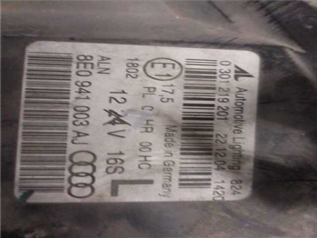 Foto 3ª: Faro Izquierdo Audi A4 2.0 TDI [BLB]