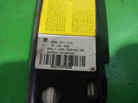 Foto 2ª: Airbag Cortina Delantero Derecho Opel Astra ELEGANCE BERLINA 101CV 74KW [Z17DTH] (2004)