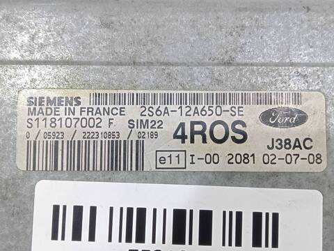 Foto 3ª: Centralita Motor ECU Ford Fiesta 1.4 16V 80CV 59KW [FXJB] (2002)