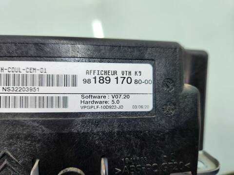Foto 4ª: Pantalla Multifuncion Citroen Berlingo SHINE M 131CV 96KW [YH01] (2020)