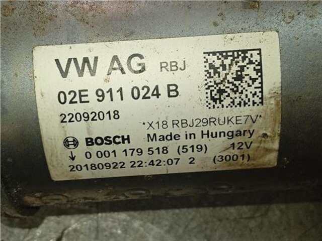 Motor de Arranque Volkswagen Caddy 1.4 BEACH BMT [1.4 LTR. - 81 KW TGI BIVALENT. GASOLINA - GNC]