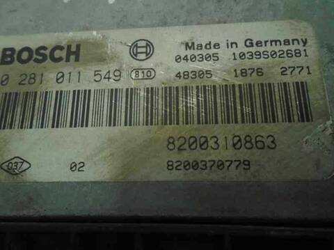Foto 3ª: Centralita Motor ECU Renault Scenic 1.9 DCI DIESEL 120CV 88KW [F9Q D8] (2004)