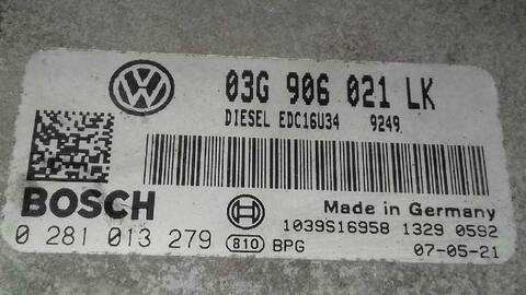Foto 3ª: Centralita Motor ECU Seat Leon ERENCE 105CV 77KW [BXE] (2007)