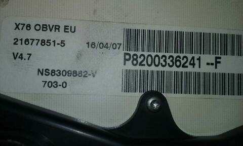 Foto 3ª: Cuadro de Instrumentos Renault Kangoo 1.5 DCI DIESEL 84CV 62KW [K9K718] (2008)