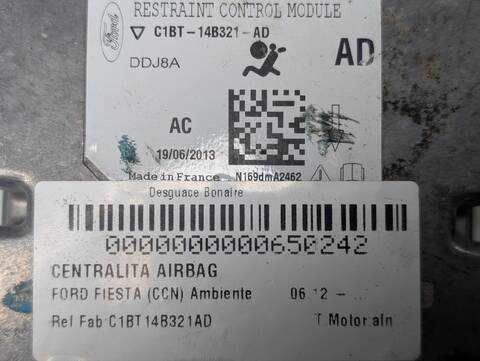 Foto 3ª: Centralita Airbag Ford Fiesta TREND 75CV 55KW (2016)
