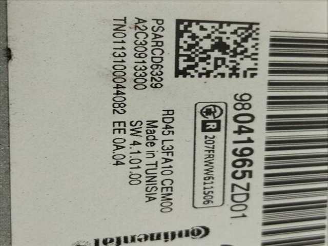 Foto 3ª: Sistema Audio Radio CD Citroen C Elysee SEDUCTION 92CV 68KW [9H06] (2013)
