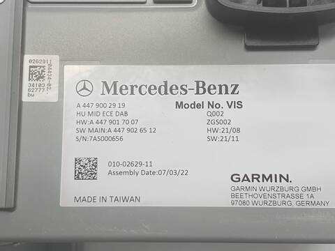 Foto 2ª: Pantalla Multifuncion Mercedes Vito 114-116-119 CDI PRO EXTRALARGA 447.705) (2019)