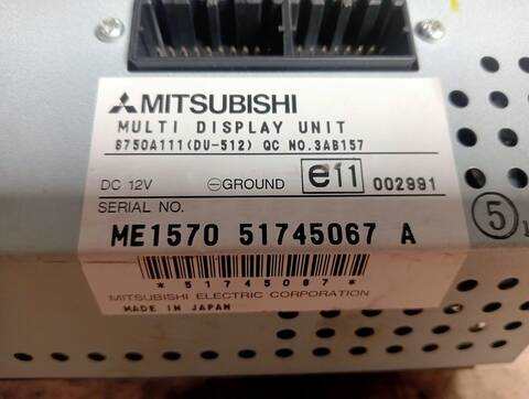 Foto 3ª: Pantalla Multifuncion Mitsubishi Grandis 2.0 DI-D INFORM 136CV (2004)