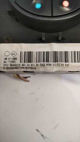 Foto 4ª: Mando Calefacción A. A. Renault Scenic 1.9 D [F9Q D8] (2005)
