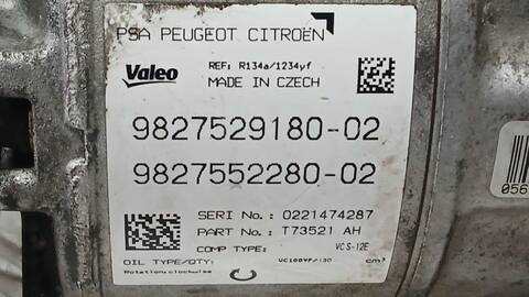 Foto 3ª: Compresor Aire Acondicionado Citroen C5 1.2 PURETECH 130 ARHNSJ) AIRCROSS 131CV 96KW [HN05] (2020)