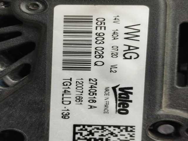Foto 3ª: Alternador Volkswagen T-Roc 1.5 16V TSI ACT 150CV 110KW [DPCA] (2020)