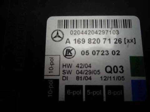 Foto 2ª: Centralita Cierre Centralizado Mercedes Clase B 150 180 CDI 245.207) 109CV 80KW [640940] (2005)