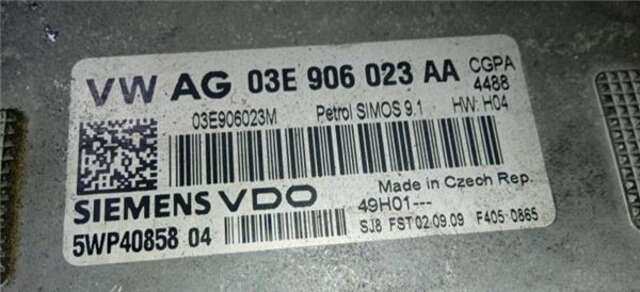 Centralita Motor ECU Seat Ibiza 1.2 ERENCE [1.2 LTR. - 51 KW 12V]