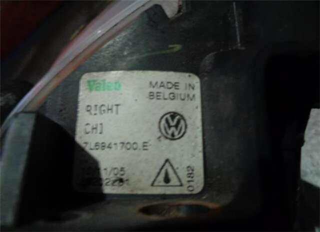 Foto 3ª: Faro Antiniebla Delantero Derecho Volkswagen Touareg 3.2 V6 [3.2 LTR. - 162 KW V6 24V] [AZZ]
