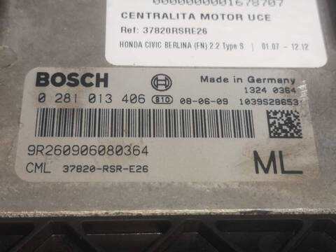 Foto 2ª: Centralita Motor ECU Honda Civic N22A2 BERLINA (2008)