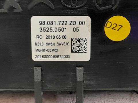 Foto 2ª: Mando Climatizador Peugeot Expert 1.6 BLUE-HDI FAP 116CV FURGON [D/ BH01] (2016)