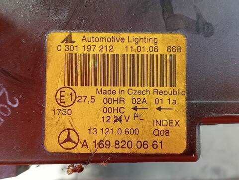 Foto 2ª: Faro Derecho Mercedes Clase A 140 2.0 CDI CAT 140CV (2004)