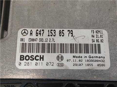 Foto 3ª: Centralita Motor ECU Mercedes Clase E 180 2.7 E 270 CDI 211.016) BERLINA 177CV 130KW [OM 647.961]