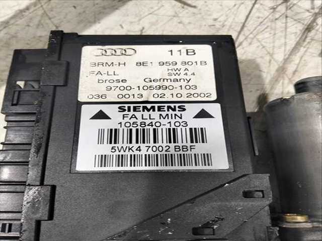 Foto 2ª: Elevalunas Eléctrico Delantero Izquierdo Audi A4 2.0 FSI 150CV [AWA] (2001)