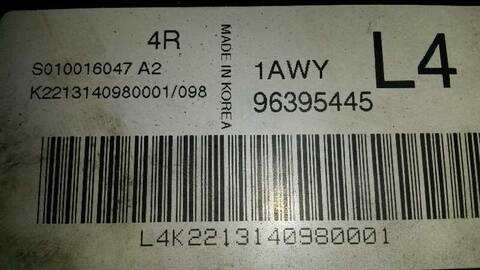 Foto 3ª: Centralita Motor ECU Daewoo Lacetti 1.4 CAT 95CV 70KW [F14D3] (2004)