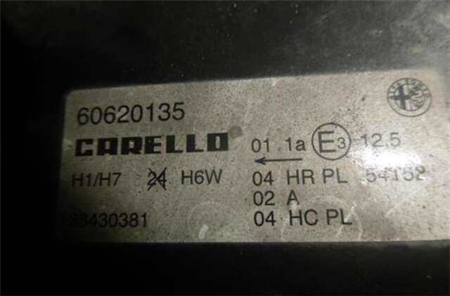 Foto 3ª: Faro Derecho Alfa Romeo 156 1.6 T.SPARK PROGRESSION [1.6 LTR. - 88 KW 16V CAT] [AR 32104]