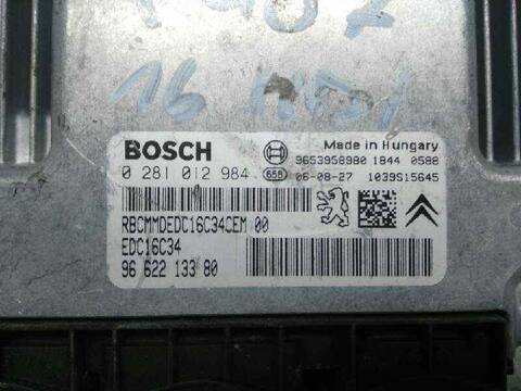 Foto 2ª: Centralita Motor ECU Peugeot 407 1.6 HDI FAP CAT 9HZ - DV6TED4) 109CV 80KW (2004)