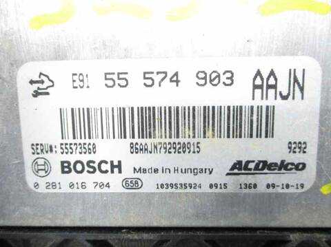 Foto 2ª: Centralita Motor ECU Opel Insignia A20DTH BERLINA (2010)