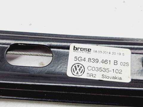 Foto 4ª: Elevalunas Manual Trasero Izquierdo Volkswagen Golf 1.6 TDI DPF 105CV 77KW [CLH] (2014)