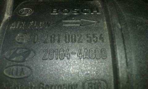 Foto 3ª: Caudalimetro Hyundai H1 2.5 CRDI CAT 140CV 103KW [D4CB] (2004)