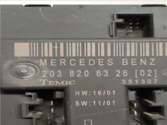 Foto 2ª: Centralita Cierre Centralizado Mercedes Clase C 160 1.8 C 180 COMPRESSOR (203.746) [1.8 LTR. - 105 KW CAT] [M 271.946]