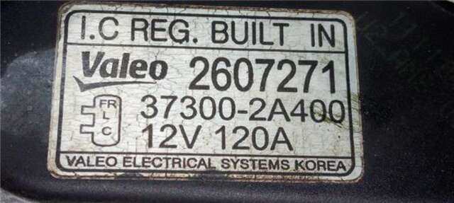 Alternador Hyundai i20 1.4 CLASSIC [1.4 LTR. - 66 KW CRDI CAT]