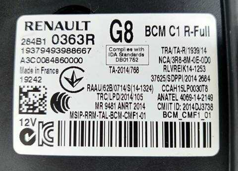 Foto 2ª: Caja Reles Fusibles Renault Megane TECHNO 1 BLUE DCI DIESEL FAP 116CV [K9K872] (2016)