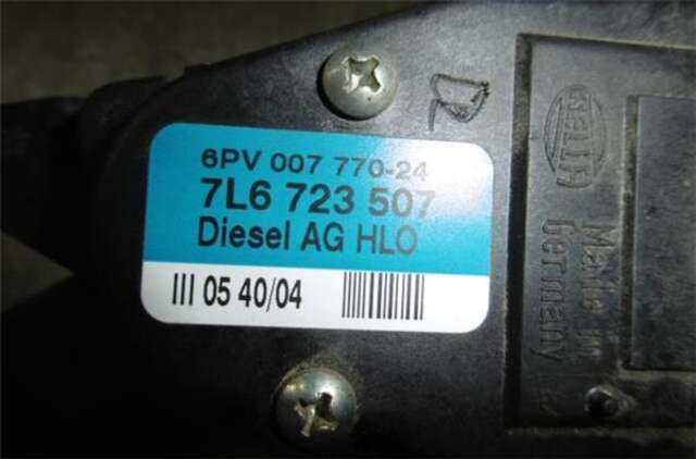 Foto 3ª: Pedal Acelerador Volkswagen Touareg 2.5 TDI R5 [2.5 LTR. - 128 KW TDI] [BAC]