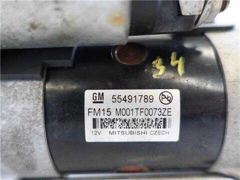 Foto 3ª: Motor de Arranque Opel Astra 1.6 D 100 KW [B16DTH] (2016)
